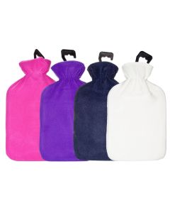 Plain Fleece Hot Water Bottle & Cover Case Size 6