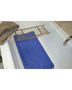 StayPut Anti-Slip Bath Mat - 43 x 90cm - Blue
