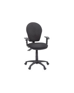 GL6 High Back Operators Chair With Inflatable Lumbar - Charcoal