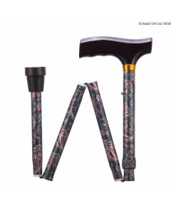 Folding Adjustable Walking Sticks - Paisley 29-33"