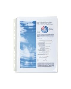 Exacompta Polypropylene A4 Expanding Punched Pockets 200 Mic Pack 10