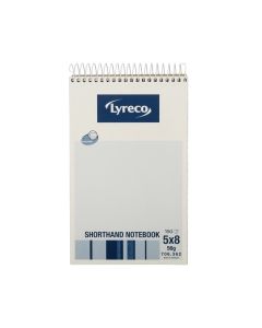 Lyreco Shorthand Notebooks Ruled White - Pack Of 20