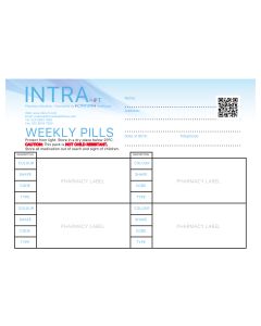 Fortuna Tablet Blister Insert Std 1 Wk X4 Daily 250 Pcs