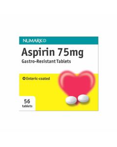 Numark Aspirin 75mg Gastro Resistant Tablets 56's
